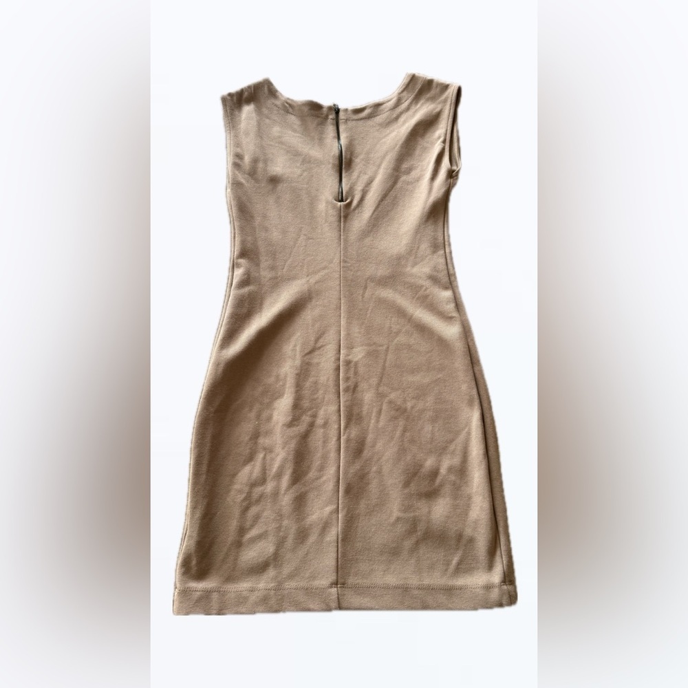 Zara - Beige Sleeveless Dress - Picture 2 of 3